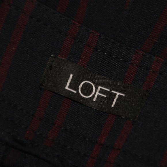 ANN TAYLOR Sailor Stripe Marisa Fit Trouser Pant 0 - Picture 7 of 12